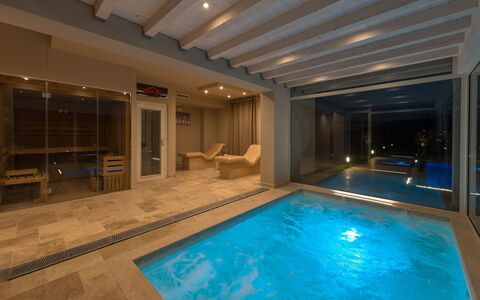 Villa Monsummano: Interior Design, Piscina, Pavimentazione, Illuminazione, Pavimento, Ricorrere, Mobilia, Vasca Da Bagno, Soffitto
