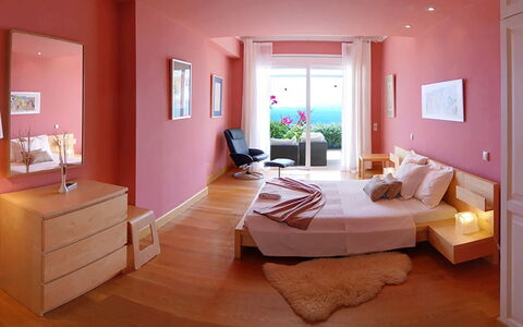 Villa Aspro: Mobilia, Interior Design, Letto, Parete, Camera Da Letto, Pavimento, Pavimentazione, Camera, Tessile, Lenzuolo