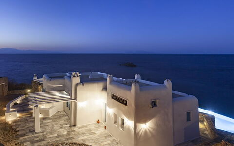 Efkalia: Blu, Architettura, Mare, Oceano, Costa, Villa, Dimora, Balcone, Le Scale