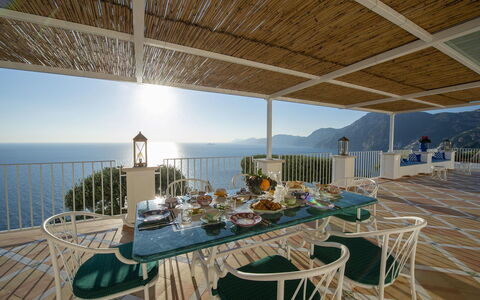 Villa Melissa: Mobilia, Tavolo, Ricorrere, Sedia, Cucina & Sala Da Pranzo Tavolo, Mare, Sala Da Pranzo, Costa, Balcone, Eco Hotel