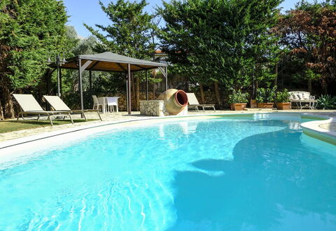 Villa Virna: Piscina, Mobili Da Esterno, Ricorrere, Ombrello, Eco Hotel, Shade, Tempo Libero, Terme, Hacienda, Backyard