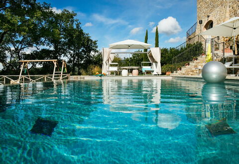 Villa Torre del Chianti: Piscina, Ricorrere, Mobili Da Esterno, Ombrello, Lettino, Estate, Eco Hotel, Tempo Libero, Villa, Hacienda