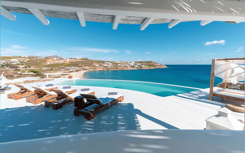 Seaside Villa: Blu, Acqua, Orizzonte, Mare, Costiera E Morfologie Oceanic, Costa, Oceano, Ricorrere, Spiaggia