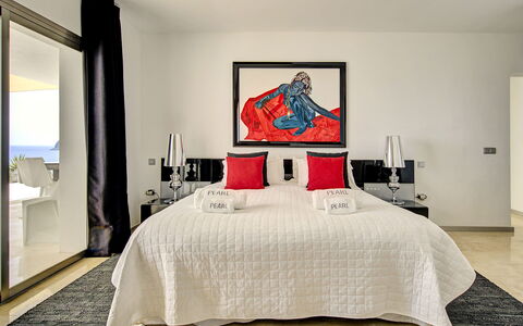 Villa Turchese: Mobilia, Interior Design, Pavimentazione, Pavimento, Letto, Camera Da Letto, Soffitto, Camera, Tessile, Illuminazione