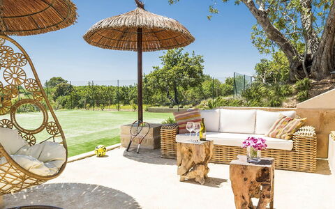 Villa Sofia: Mobilia, Mobili Da Esterno, Shade, Sedia, Struttura Esterna, Ombrello, Giardino, Di Vimini, Materiali Naturali, Terrazza