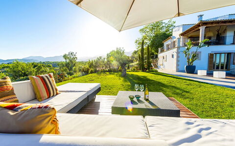 Villa Sofia: Blu, Mobilia, Ricorrere, Sedia, Mobili Da Esterno, Eco Hotel, Shade, Piscina, Estate, Landscaping