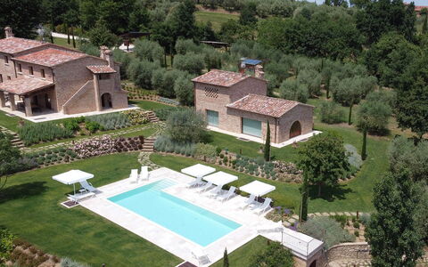 Villa Ripa: Estate, Arbusto, Giardino, Casa, Piscina, Landscaping, Agriturismo, Villa, Ricorrere, Backyard