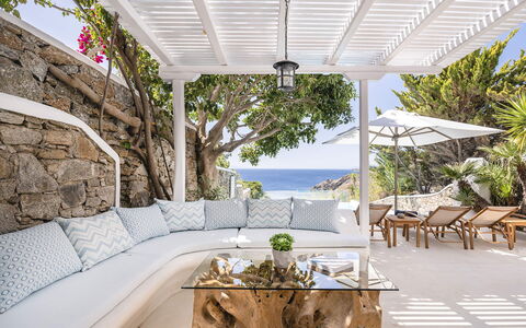 Villa Tiche: Mobilia, Mobili Da Esterno, Ricorrere, Sedia, Piscina, Shade, Eco Hotel, Costa, Mare, Lettino