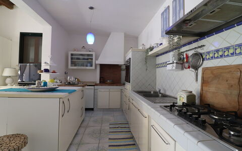 Villa Patrizia Otranto: Deluxe Countryside Retreat: Cucina, Controsoffitto, Elettrodomestico Da Cucina, Pavimentazione, Interior Design, Apparecchio Major, Mobilia, Lavandino Della Cucina, Cabinetry, Pavimento