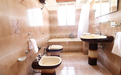 Isabel: Bagno, Lavandino Del Bagno, Idraulico Fixture, Toilet Seat, Lavello, Gabinetto, Interior Design, Pavimentazione, Rubinetto, Pavimento