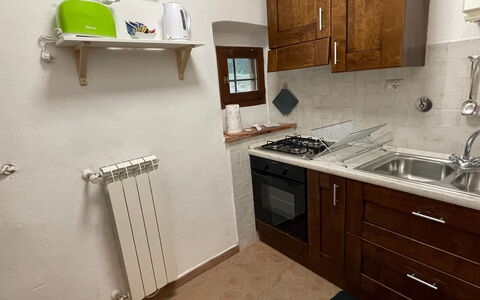 Borgo Antico, Pool, Barberino del Mugello: Elettrodomestico Da Cucina, Cucina, Apparecchio Major, Legna, Pavimentazione, Controsoffitto, Cucina Stufa, Stufa, Lavandino Della Cucina, Cabinetry