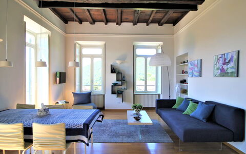 Bellavista Dimora Storica Vista Lago: Mobilia, Interior Design, Pavimentazione, Pavimento, Parete, Legna, Soffitto, Camera, Soggiorno, Illuminazione