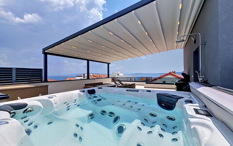 Trogir Okrug Gornji 326: Piscina, Materiale Composito, Ricorrere, Mobili Da Esterno, Shade, Sedia, Hotel, Design, Eco Hotel, Balcone
