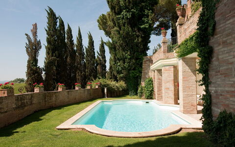 Castello di Cabbiavoli: Architettura, Giardino, Brick, Estate, Landscaping, Hacienda, Piscina, Villa, Cortile