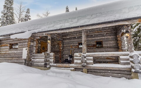 Mäkikelo: Neve, Legna, Inverno, Villetta, Congelamento, Log Cabin, Larice, Pendenza