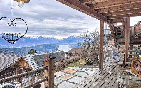 Mirnock-Chalet: Villetta, Casa, Portico, Catena Montuosa, Pendenza, Inverno, Balcone, Hill Station, Deck, Neve