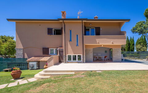 Rose Adriano Home: Zona Residenziale, Casa, Estate, Calcestruzzo, Shade, Driveway, Landscaping, Villa, Balcone, Hacienda