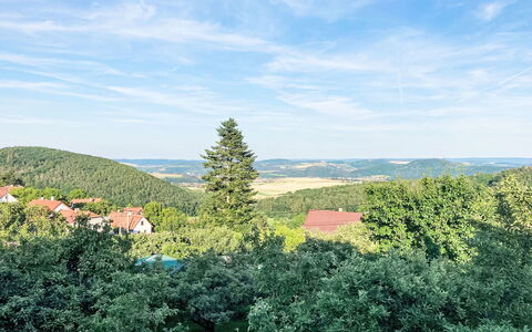 Hillside View: Cielo, Blu, Foglia, Verde, Natura, Geografia Montane, Vegetazione, Collina, Paesaggio Naturale, Orizzonte