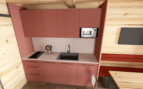 Hradec Kralove 4: Legna, Pavimentazione, Cucina, Pavimento, Interior Design, Marrone, Controsoffitto, Color Legno, Cabinetry, Lavello