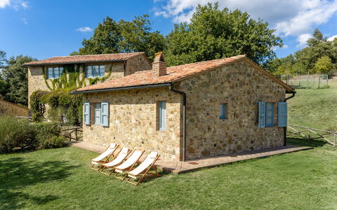 Casa Stella Serena, Casole D'Elsa, Pool: Villetta, Casa, Agriturismo, Casa, Estate, Area Rurale, Giardino, Prato, Landscaping