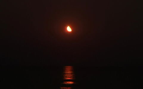 Casa Amare: Fenomeno Atmosferico, Arancia, Notte, Mare, Mezzanotte, Tramonto