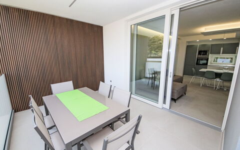 Rosolina Mare 665: Legna, Casa, Villetta, Casa, Piscina, Portico, Porta, Ricorrere, Shade, Estate