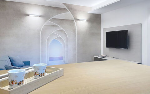 Renza: Mobilia, Interior Design, Pavimentazione, Sedia, Pavimento, Tavolo, Cucina & Sala Da Pranzo Tavolo, Shade, Soffitto, Color Legno