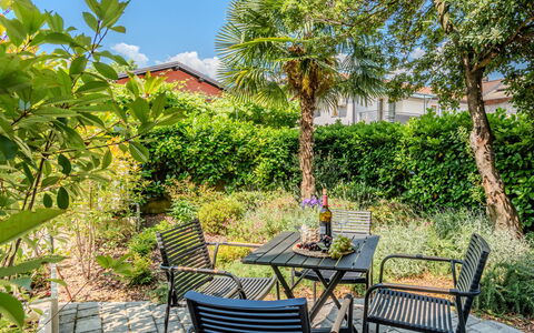 Renza: Verde, Vegetazione, Arbusto, Mobilia, Mobili Da Esterno, Giardino, Comunita 'Impianto, Sedia, Shade