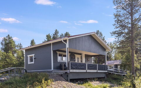 Sevettijärventie 8753: Legna, Neve, Inverno, Villetta, Congelamento, Casa, Log Cabin, Larice, Raccordo