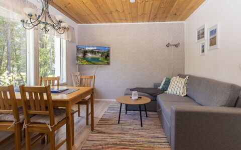 Sevettijärventie 8753: Legna, Neve, Inverno, Villetta, Congelamento, Casa, Log Cabin, Larice, Raccordo