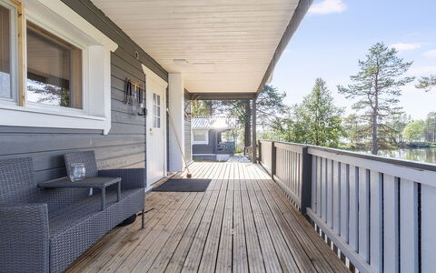 Sevettijärventie 8753: Legna, Neve, Inverno, Villetta, Congelamento, Casa, Log Cabin, Larice, Raccordo