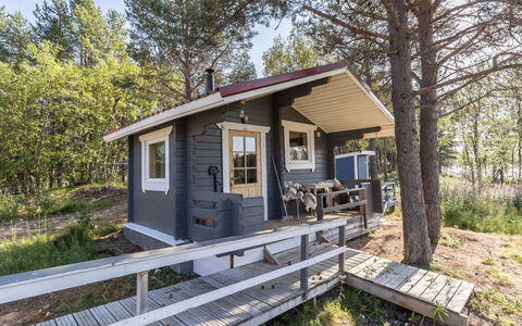 Sevettijärventie 8753: Legna, Neve, Inverno, Villetta, Congelamento, Casa, Log Cabin, Larice, Raccordo