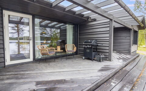 Lapland Hygge B: Legna, Deck, Raccordo, Plank, Latifoglie, Portico, Shade, Design, Struttura Esterna, Edifici Giardino