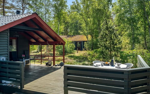 Antomine - 500M from the Sea: Legna, Villetta, Edifici Giardino, Shade, Giardino, Latifoglie, Log Cabin, Plank, Deck, Portico
