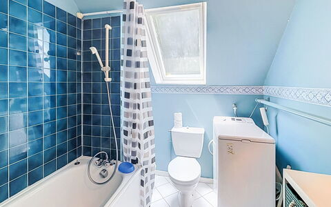 Ploemel 102: Blu, Bagno, Idraulico Fixture, Pavimentazione, Pavimento, Vasca Da Bagno, Gabinetto, Interior Design, Idraulico, Piastrella