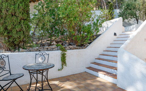 Preciados: Le Scale, Vaso Di Fiori, Giardino, Shade, Flagstone, Landscaping, Corrimano, Pianta Della Casa, Design, Mobili Da Esterno