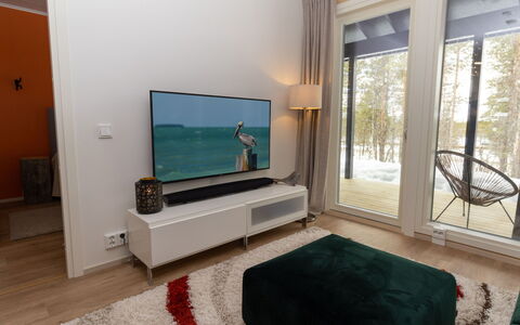 Lomapesä: Mobilia, Interior Design, Pavimentazione, Legna, Televisione, Pavimento, Set Televisivo, Casa, Soggiorno