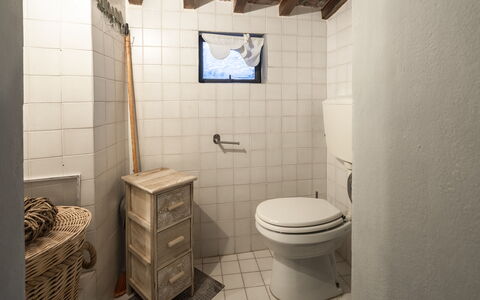La Casa del Grillo Parlante: Toilet Seat, Parete, Idraulico Fixture, Gabinetto, Bagno, Pavimentazione, Pavimento, Interior Design, Idraulico, Piastrella