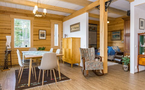 Tuulentupa: Mobilia, Pavimentazione, Interior Design, Pavimento In Legno, Pavimento, Legna, Soffitto, Sedia, Camera, Sala Da Pranzo