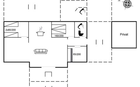 Kajsa - 150M from the Sea: Zona Residenziale, Arbusto, Casa, Casa, Giardino, Estate, Shade, Landscaping, Prato