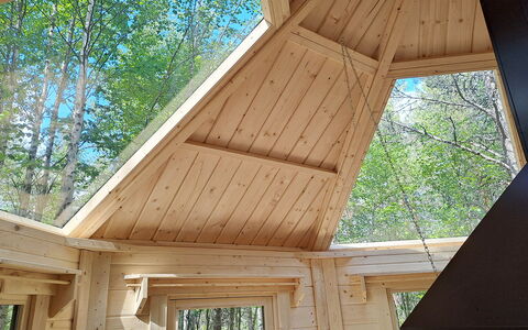 Keselmäkulma: Legna, Villetta, Casa, Casa, Porta, Latifoglie, Edifici Giardino, Color Legno, Log Cabin, Plank