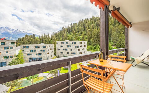 Laax 71: Appartamento, Balcone, Larice, Paesino Di Montagna, Pine Famiglia, Eco Hotel