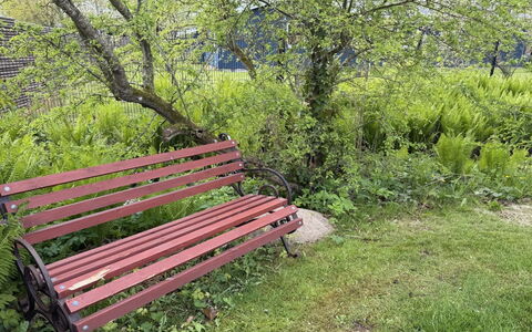Ulv - from the Sea: Panchina, Mobilia, Mobili Da Esterno, Banco, Verde, Legna, Groundcover, Giardino