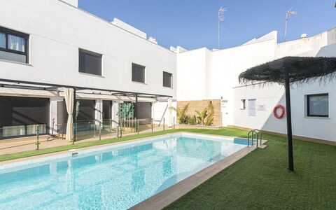 Playa Cruz: Mobilia, Camera Da Letto, Letto, Pavimento, Bedding, Appartamento, Interior Design, Pavimentazione, Lenzuolo, Telaio Del Letto