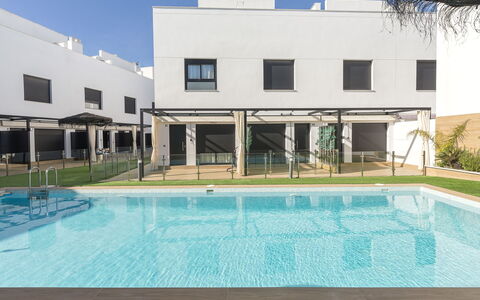 Playa Cruz: Mobilia, Camera Da Letto, Letto, Pavimento, Bedding, Appartamento, Interior Design, Pavimentazione, Lenzuolo, Telaio Del Letto