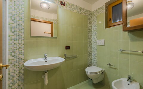 Ciasina Alpina: Bagno, Idraulico Fixture, Interior Design, Lavandino Del Bagno, Pavimentazione, Pavimento, Rubinetto, Lavello, Soffitto, Idraulico