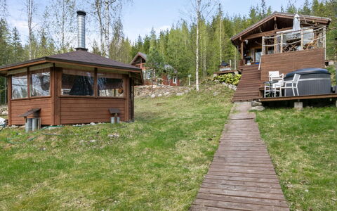 Villa Kaidanjylhä: Albero, Banca, Villetta, Area Rurale, Lago, Riflessione, Serbatoio, Stagno