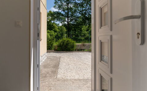 Romana: Legna, Porta A Casa, Porta, Maniglia, Calcestruzzo, Latifoglie, Color Legno, Illuminazione Diurna