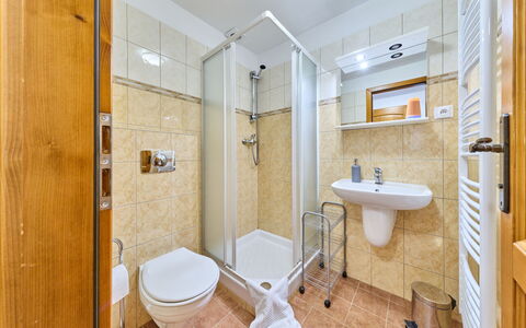Penzion Exnar: Interior Design, Pavimentazione, Pavimento, Idraulico Fixture, Camera, Mobilia, Soffitto, Idraulico, Lavello, Bagno