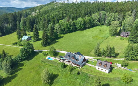 Penzion Exnar: Albero, Casa, Villetta, Casa, Area Rurale, Lotto, Agriturismo, Estate, Larice, Prato